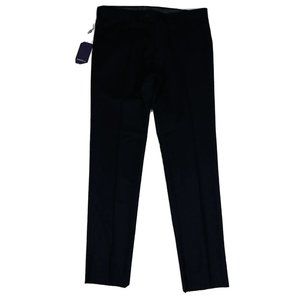 NWT Bartorelli‎ Napoli Black Wool Mens Dress Pants GIO Size 34X33.5 Unfinished